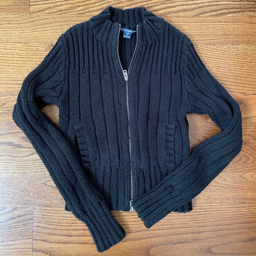 vintage black ralph lauren sweater